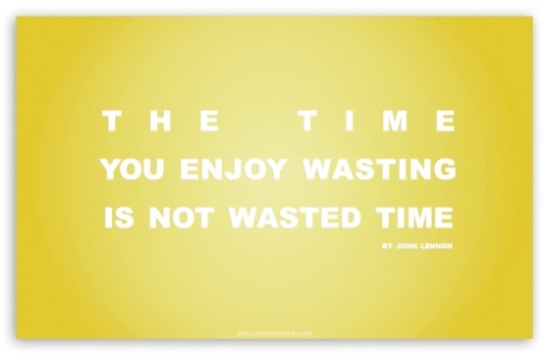time_you_enjoy_wasting_is_not_wasted_time_quote_yellow-t2